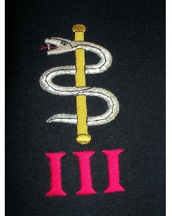 Medium Embroidered Badge - 3 Med Regt
